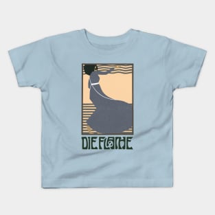 Die Flache Dancing Girl Retro Vintage Poster Kids T-Shirt